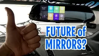 UNBOXING & REVIEW - SMART REARVIEW CAR MIRROR - Future In-Mirror Video Dash Cam!