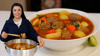 CALDO de ALBÓNDIGAS, The Mexican SOUP everyone should know how to make | Mexican Meatball SOUP