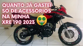 XRE 190 2023 equipada em acessórios