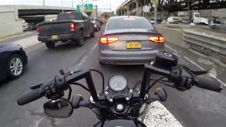 First time commuting to NYC on my Harley Forty-Eight