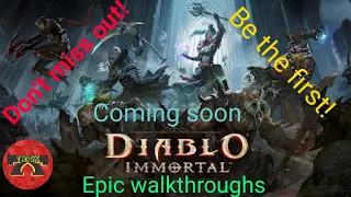 Diablo immortals from blizzard entertainment coming soon to android and iphone