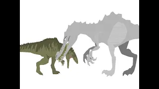 Rudy Baryonyx vs JWD Giganotosaurus Animation