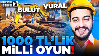 1000 TL YE MİLLİ OYUN ALDIK! İŞ MAKİNESİ SİMÜLATÖR! İNŞAAT ŞİRKETİ AÇTIK!