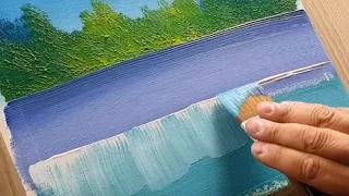 KING ART     EASY WATERFALL   N 77   PAINTING TECHNIQUE