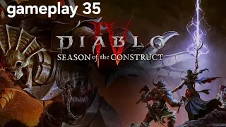 DIABLO 4 SORCERER  GAMEPLAY | SEASON OF THE CONSTRUCT | GAMEPLAY PLAYSTATION 5 |EP 35 | PS5