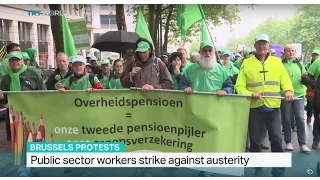 Public sector workers across Belgium strike against austerity, Jack Parrock reports