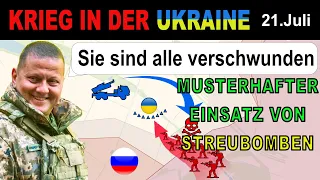 21.Juli: MASSENEINSATZ - Streumunition ZERSCHLÄGT RUSSISCHE VERSTÄRKUNGEN | Ukraine-Krieg