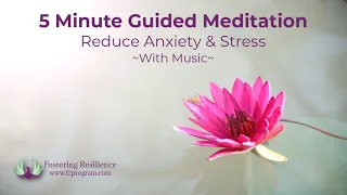 Quick 5 Minute Guided Meditation for Anxiety and Stress | Mindfulness Meditation Exercise