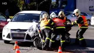 Dopravní nehoda se zraněním (střet motocyklisty s vozidlem) - Opava (Praskova) - 4.10.2013 - 14:15