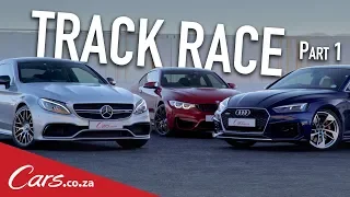 Track Battle | Mercedes C63S vs BMW M4 vs Audi RS5 - Part 1