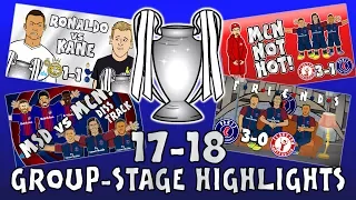 🏆GROUP STAGE HIGHLIGHTS - UCL 2017/18🏆 (UEFA Champions League Parody 442oons)