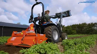 Farmtrac til kartoffelrækkerne