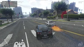 Atacado por una bola de fuego | Route 69 (Sprint) | Carreras en GTA V FiveM |