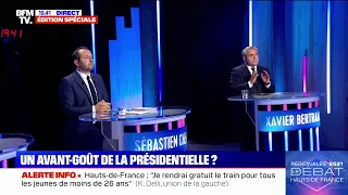 Bertrand face à Chenu: "Il vaut mieux être avec les communistes qu'avec les identitaires"