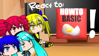 Miku and Her Friends React to HowToBasic (GCRV - Gacha Club Reaction Video)