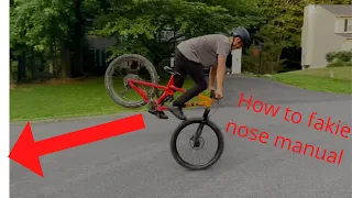 HOW TO FAKIE NOSE MANUAL!!!!