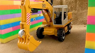 Excavator and tractor transform through the magic gate | Funny Stories about toys car | BIBO TOYS