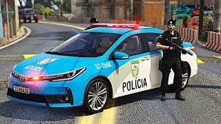 GTA 5 VIDA POLICIAL - POLICIAMENTO OSTENSIVO 19º BATALHÃO DA PMERJ