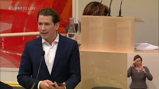 Bundeskanzler Sebastian Kurz ÖVP   Nationalratssitzung vom 30.01.2019 um 09:05 Uhr