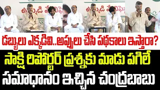 సాక్షి రిపోర్టర్ ప్రశ్నకు మాడు పగిలే  సమాధానం ఇచ్చిన చంద్రబాబు I Chandrababu Shocking Reply