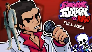 NAH KIRYU IS TOO COOL TO FIGHT!! | Friday Night Funkin VS. Kiryu Full Week W/ Cutscenes