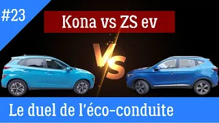 Kona vs ZS ev le duel de la régénération et de l'éco-conduite.