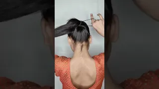 Quick Super Easy Clutcher Bun Hairstyle For Long Hair Girls  Long Hair Hairstyles/oily hair bun drop