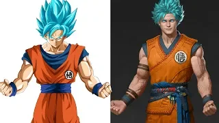 DRAGON BALL SUPER CHARACTERS AS REALISTIC  AND FAN ARTS VERSIONS