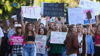 Hundreds protest in SLO for access to legal abortion