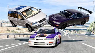 High Speed Traffic Car Crashes #169 - BeamNG Drive | CrashBoomPunk