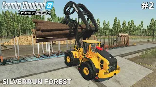 Loading logs with the VOLVO L200H High Lift and transporting them to the OLD SAWMILL | Fs22 | Ep.2