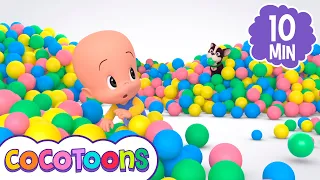 Las pelotas de colores - aprende con Cuquín y Fantasma - Cocotoons