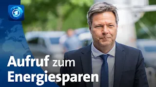 Gedrosselte Gaslieferungen: Habeck ruft erneut zum Sparen von Energie auf