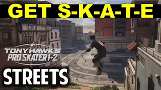 Streets: How to Collect S-K-A-T-E | Tony Hawk's Pro Skater 1+2 (Gameplay Walkthrough)