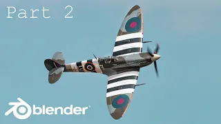 Blender Spitfire Plane Wings Modeling Tutorial | Part 2 (Arijan)