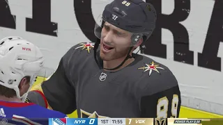 NHL 20 Season mode: New York Rangers vs Vegas Golden Knights - (Xbox One HD) [1080p60FPS]