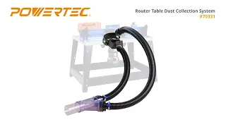 Router Table Dust Collection System POWERTEC 70331 - Woodworking Tools & Accessories