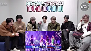 BTS Reaction to Blackpink 'DududuDu' Performance at Stephane colbert show (Fanmade 💜)