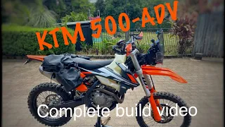 KTM 500-EXC Adventure bike build