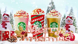 Starbucks Christmas Songs - Background Snow Starbucks Coffee - Relax Music for Wake Up, Work, Study