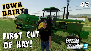 Trying to keep up with Planting, Seeding, Mowing and Baling! - IOWA DAIRY UMRV EP45 - FS22