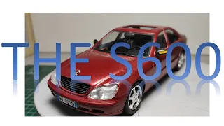 Building a Mercedes s600 scale1:24 , RED Luxury car