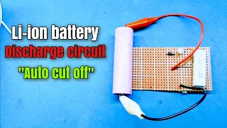 دائرة تفريغ بطاريات الليثيوم ايون  Lithium ion batteries discharge circuit