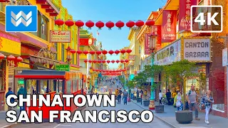 [4K] Chinatown in San Francisco, California USA - Walking Tour & Travel Guide 🎧 Binaural Sound
