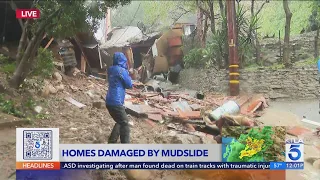 Mudslide destroys home, damages others in Beverly Glen