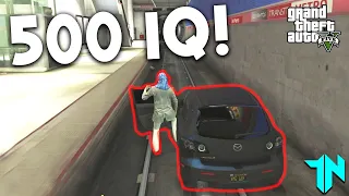 500 IQ vs HELICOPTER! | GTA Carchase