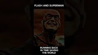 Superman! 💪 vs Flash! ⚡Running back in past to saving the world | 🥶🥶 #dc #spiderman #flash #shorts