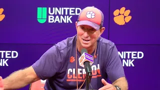 Swinney previews scrimmage, talks Oppenheimer v. Barbie