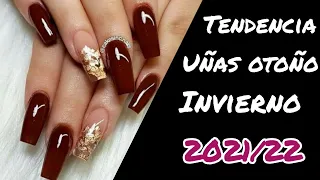 TENDENCIA UÑAS OTOÑO INVIERNO 2021/22 DISEÑOS UÑAS ACRÍLICAS 💅🍂 AUTUMN WINTER NAIL TREND 2022