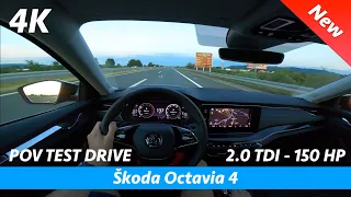 Škoda Octavia 4 2020 - POV-Probefahrt in 4K | 2.0 TDI - 150 PS, 0 - 100 km/h